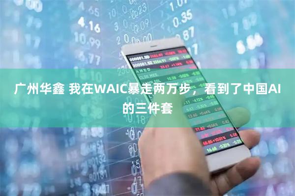 广州华鑫 我在WAIC暴走两万步,看到了中国AI的三件套